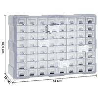 Organiser met 64 lades 52x16x37,5 cm - thumbnail