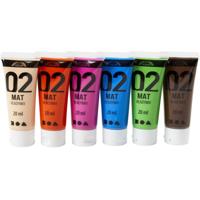 Creativ Company Acrylverf verschillende kleuren, 02 - matt, 6x20ml - thumbnail
