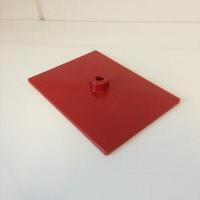 Voetplaat volledig kunststof rood - thumbnail