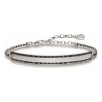 Armband Unisex Thomas Sabo LBA0009-643-11 Zilverkleurig Zwart 19 cm 15-18 cm - Maat: 16,5-19,5 cm - thumbnail