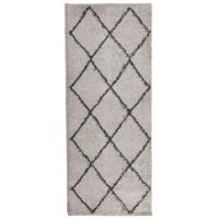 VidaXL Vloerkleed pamplona shaggy hoogpolig 80x200 cm beige antraciet - thumbnail
