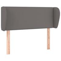 Hoofdbord met randen 103x23x78/88 cm kunstleer grijs - thumbnail