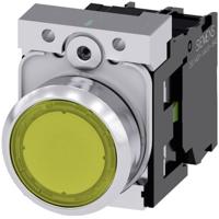 Siemens Sirius ATC Drukknop Rond Metaal/A glanzend geel 1 NA LED Schroef - thumbnail