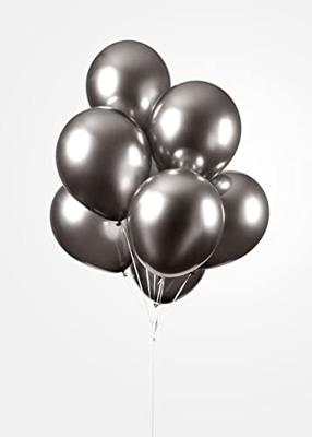 Chrome Ballonnen Space Grijs 30cm (10st)