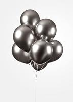 Chrome Ballonnen Space Grijs 30cm (10st) - thumbnail
