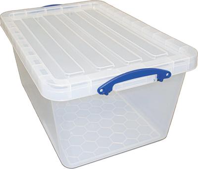 Really Useful Box opbergdoos 61 l, nestbaar, transparant Really Useful Box opbergdoos 61 l, nestbaar, transparant
