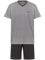 Donkergrijze heren shortama katoen - thumbnail