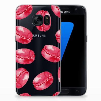 Samsung Galaxy S7 | Siliconen Case | Pink Macarons