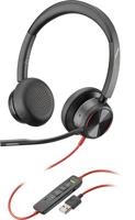 POLY Blackwire 8225 Hoofdtelefoons Bedraad Hoofdband Kantoor/callcenter USB Type-A Zwart - thumbnail
