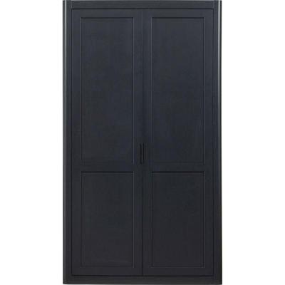 WOOOD Opbergkast 'Gunnar' Grenenhout, 217 x 120cm, kleur Mat Zwart WOOOD Opbergkast 'Gunnar' Grenenhout, 217 x 120cm, kleur Mat Zwart