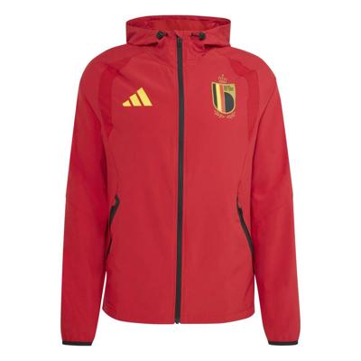 adidas België Tiro Tech Windbreaker 2026-2028 Rood Geel Zwart adidas België Tiro Tech Windbreaker 2026-2028 Rood Geel Zwart