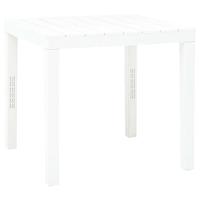 VidaXL Tuintafel 78x78x72 cm kunststof wit - thumbnail