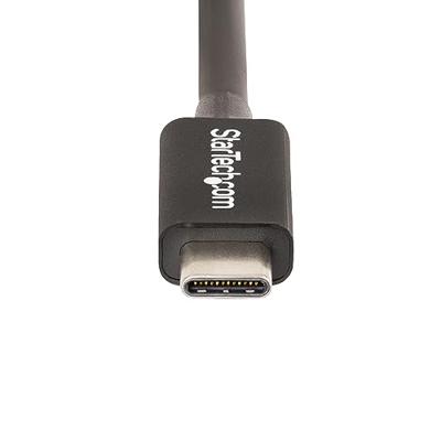StarTech.com 50cm Thunderbolt 4 Kabel, 40Gbps, 100W PD, 4K/8K Video, Intel-Certified Thunderbolt Kabel, Compatibel met USB4/Thunderbolt 3/USB 3.2/USB Type-C/DisplayPort (TBLT4MM50CM)