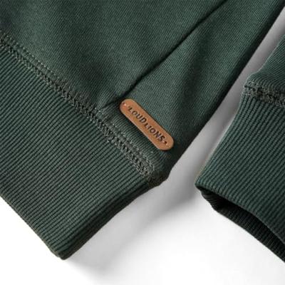 Kindertrui met gezicht-print 92 donkergroen