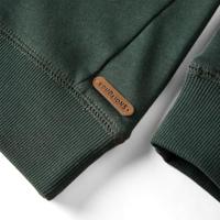 Kindertrui met gezicht-print 92 donkergroen - thumbnail