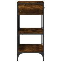 Wandtafel 75x34,5x75 cm bewerkt hout gerookt eikenkleurig - thumbnail