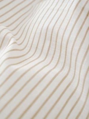 Marc O'Polo Marc O'Polo Classic Fine Stripe Dekbedovertrek 140x200/220 Dark sand