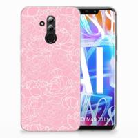Huawei Mate 20 Lite | TPU Case | White Flowers - thumbnail