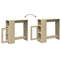 Bartafel met rekken 101x40x103,5 cm hout sonoma eikenkleur - thumbnail