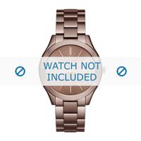 Horlogeband Michael Kors MK3418 Staal Bruin 20mm - thumbnail