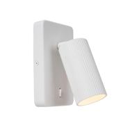 Lucide CLUBS - Bedlamp / Wandlamp - 1xGU10 - Wit - thumbnail
