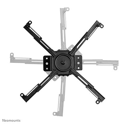 Neomounts CL25-550BL1 Plafondbeugel voor beamer Plafondhouder, In hoogte verstelbaar, Roteerbaar, Kantelbaar, Zwenkbaar Afstand vloer-plafond (max.): 114.5 cm