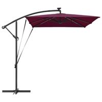 Cantilever Banana Parasol Bordeauxrood 294 x 200 x 254 cm - thumbnail