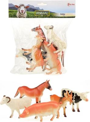 Jonotoys Toi-toys animal world boederijdieren deluxe, 5st.