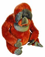 Wild Republic knuffel orang-oetan junior 76 cm pluche oranje/grijs - thumbnail