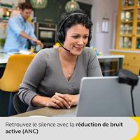 Jabra Evolve2 55 Link 380/390a UC Mono On Ear headset Bluetooth Mono Zwart Noise Cancelling, Ruisonderdrukking (microfoon) Mono Computer - thumbnail