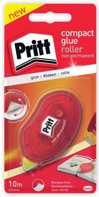 Lijmroller pritt compact non permanent 10m blister Lijmroller pritt compact non permanent 10m blister