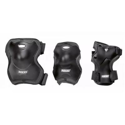 Roces - super skatebescherming 3-pack - knie, pols & elleboog - volwassenen - zwart - maat l