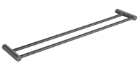 Handdoekhouder Wiesbaden Ida Gunmetal 60cm Dubbel - thumbnail