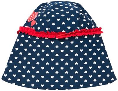 Playshoes zwemcap Hartjes Marineblauw-53 cm