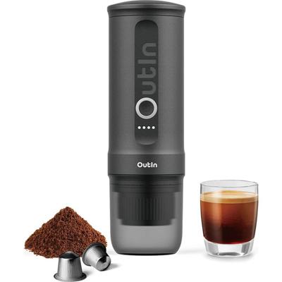 OutIn Nano Portable Electric Espresso Machine, Space Grey