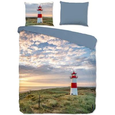 Good Morning Dekbedovertrek "vuurtoren in de duinen" - Multi - (200x200/220 cm) - Katoen