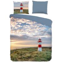 Good Morning Dekbedovertrek "vuurtoren in de duinen" - Multi - (200x200/220 cm) - Katoen - thumbnail