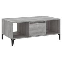 Salontafel 90x50x36,5 cm bewerkt hout grijs sonoma - thumbnail