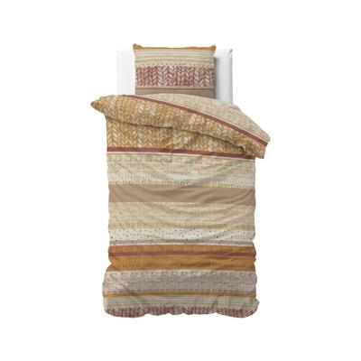 Sleeptime - Artic Wave Dekbedovertrek Katoen - Oranje - 140 x 220