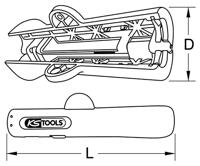 KS Tools 115.1006 1151006 Kabelstripper 8 tot 13 mm - thumbnail