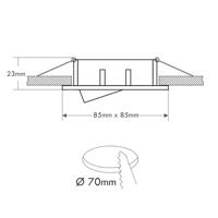 Deko Light Samsola, eckig, Weiß 110045 Plafondspot Wit (mat) - thumbnail