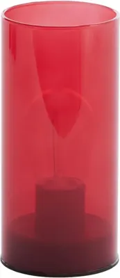 Light & Living tafellamp glas vazolla 7x15cm rood