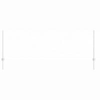 VidaXL Hek met paal zilver 0,8 x 25 m staal - thumbnail