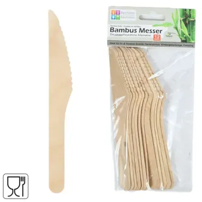 Bamboe messen 16.5 cm 12 stuks | 24 stuks