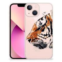 Smartphone hoesje iPhone 13 mini Watercolor Tiger - thumbnail