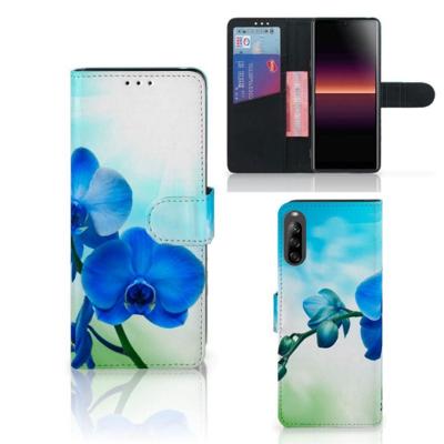 Sony Xperia L4 Hoesje Orchidee Blauw - Cadeau voor je Moeder