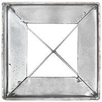 VidaXL Grondpinnen 6 st 10x10x76 cm gegalvaniseerd staal zilverkleurig - thumbnail