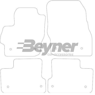 Velours Automatten passend voor Mazda 3 2009-2012 4-delig HL1440414