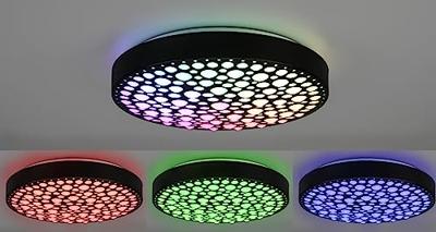 Trio RGB led plafondlampChizu Ø 40cm - zwart - R67161132