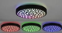 Trio RGB led plafondlampChizu Ø 40cm - zwart - R67161132 - thumbnail